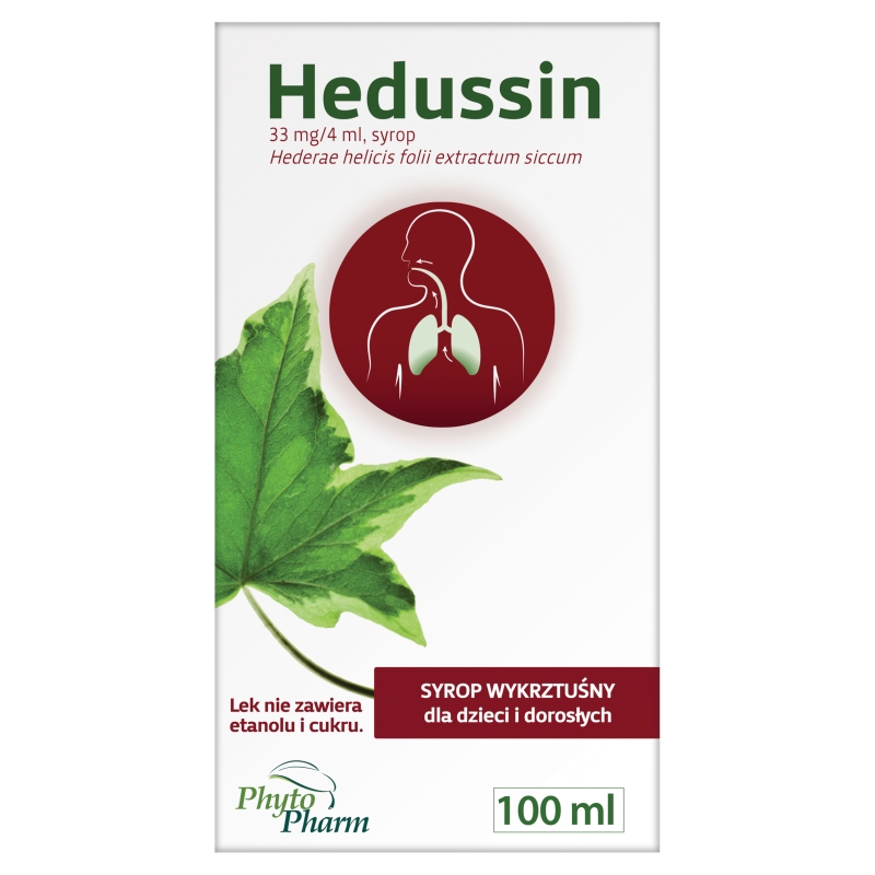 Hedussin, syrop na kaszel mokry dla dzieci i dorosłych, 100 ml