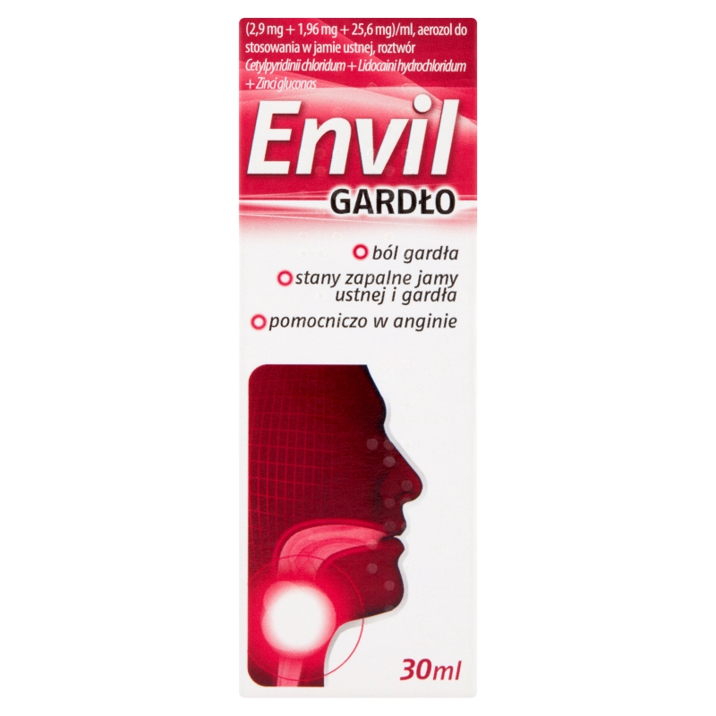 Envil gardło, aerozol doustny na stany zapalne gardła, 30 ml