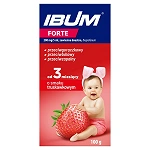 Ibum Forte zawiesina przeciwbólowa, przeciwgorączkowa, przeciwzapalna o smaku truskawkowym, 100 g