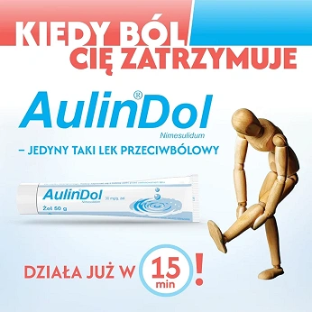 AulinDol, żel na ból przy skręceniu stawów i przy urazowym zapaleniu ścięgien, 50 g