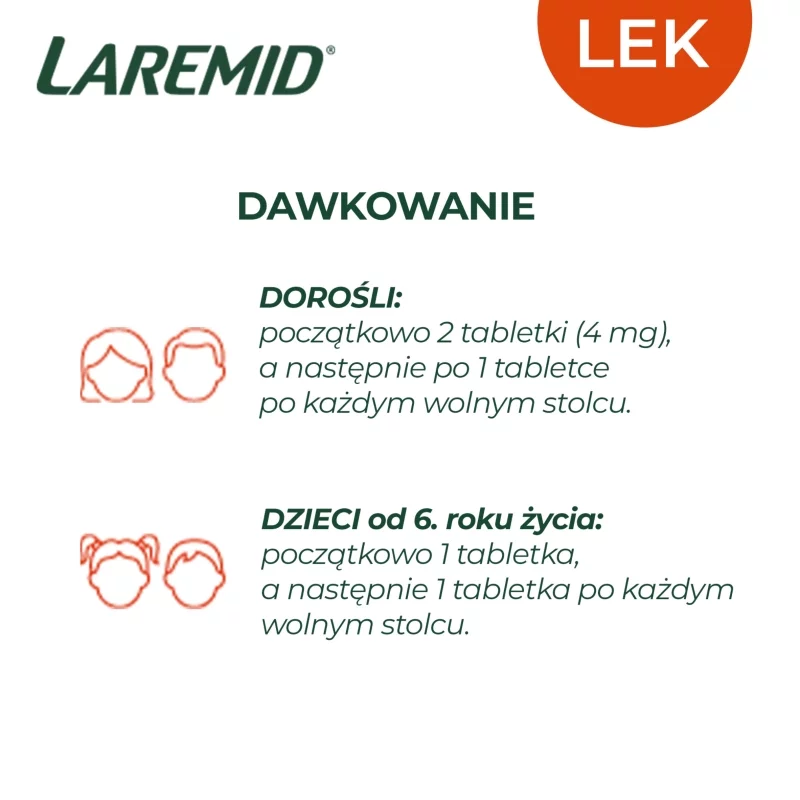 Laremid, tabletki na biegunkę, 20 szt.