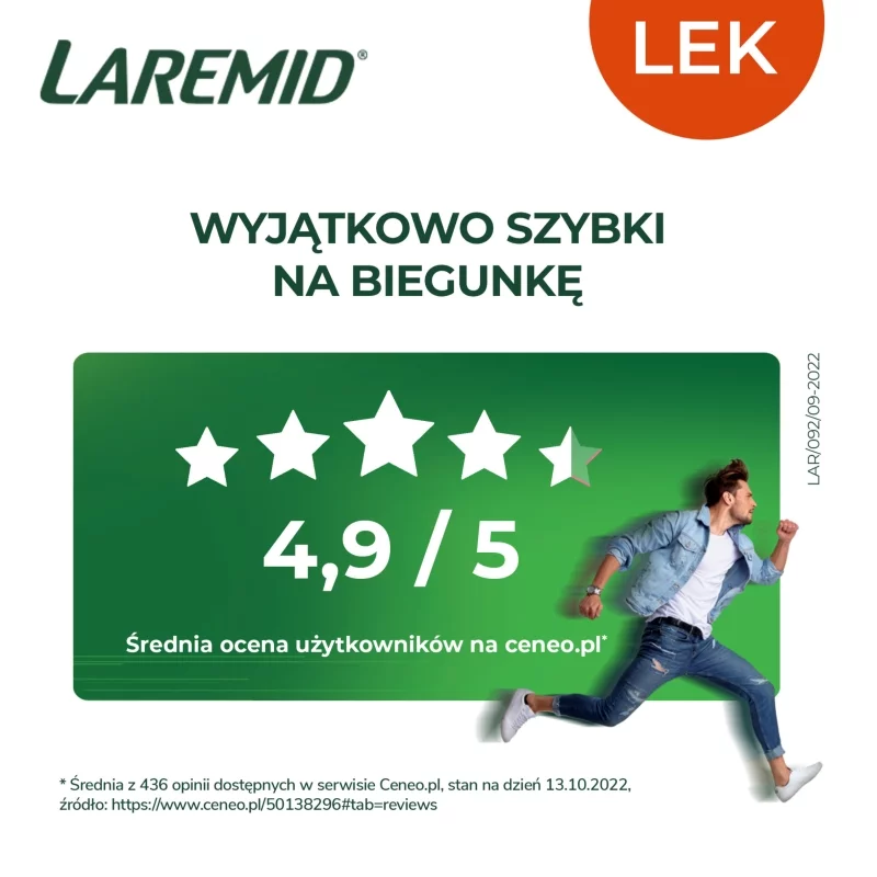 Laremid, tabletki na biegunkę, 20 szt.