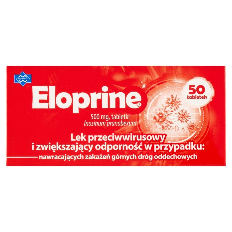Eloprine  tabletki przeciwwirusowe na górne zakażenie dróg oddechowych, 50 szt.