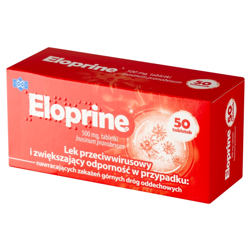 Eloprine , tabletki przeciwwirusowe na górne zakażenie dróg oddechowych, 50 szt.