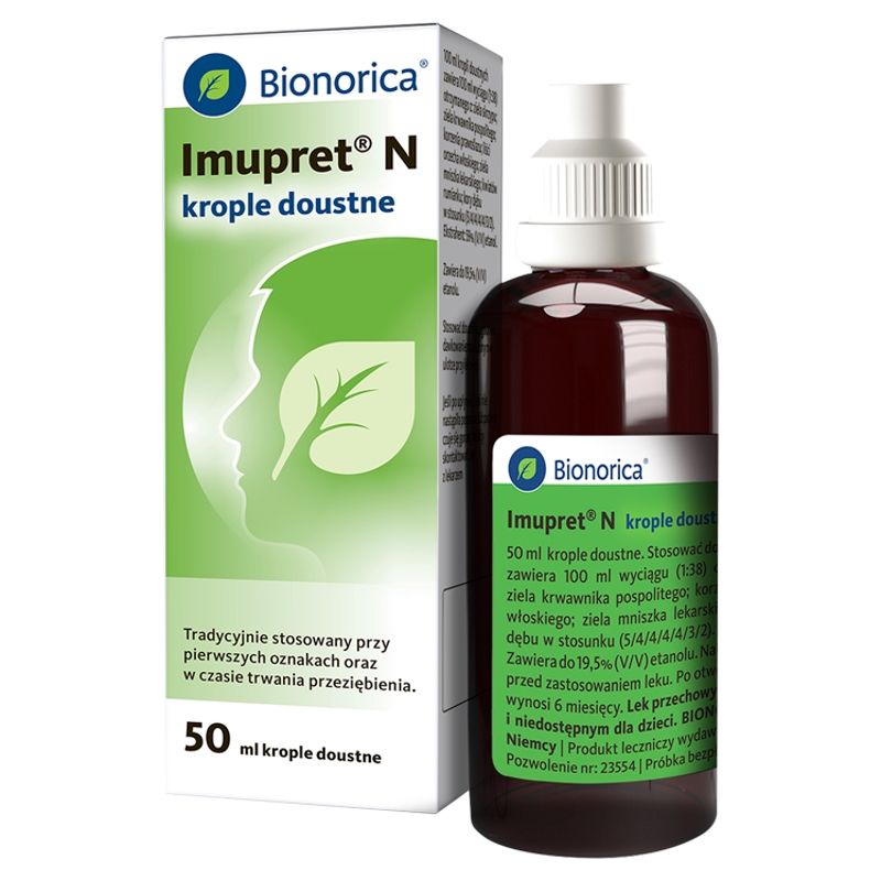 Imupret N, krople doustne na przeziębienie, 50 ml
