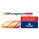 uroFuraginum Max, tabletki na zakażenie dolnych dróg moczowych, 15 szt.