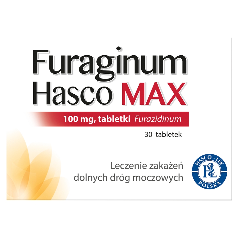 Furaginum Hasco MAX tabletki na zakażenia dolnych dróg moczowych, 30 szt.
