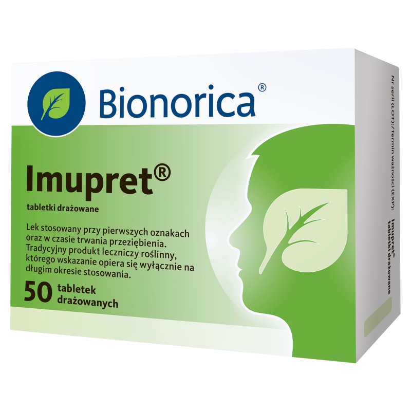 Imupret tabletki na objawy przeziębienia, 50 szt.
