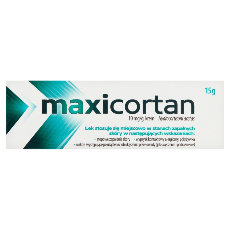 Maxicortan krem do stosowania miejscowego w stanach zapalnych skóry, tuba 15 g
