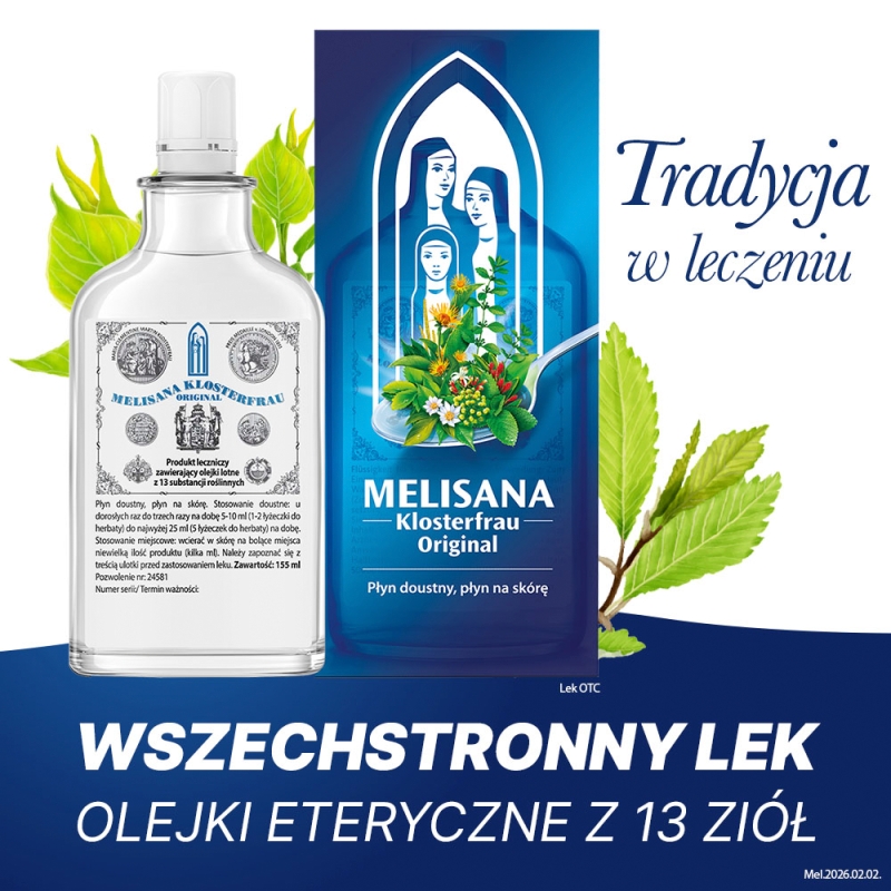 Melisana Klosterfrau Original, płyn, 155 ml