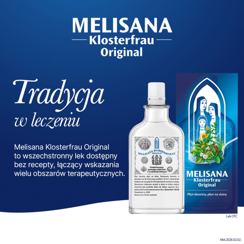Melisana Klosterfrau Original, płyn, 155 ml