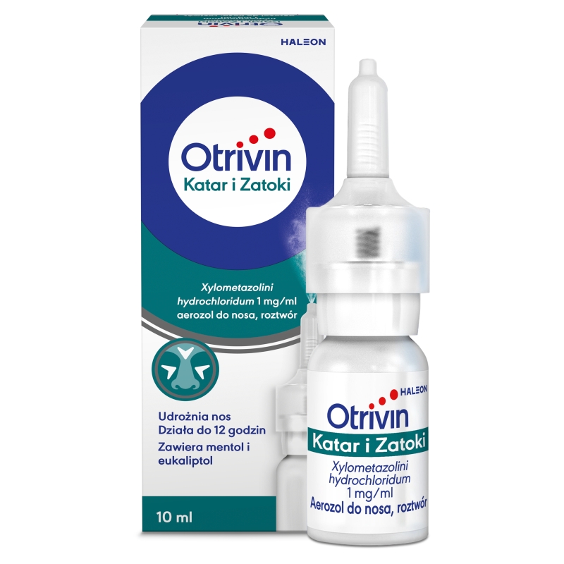 Otrivin Katar i Zatoki, aerozol udrażniający nos, butelka 10 ml