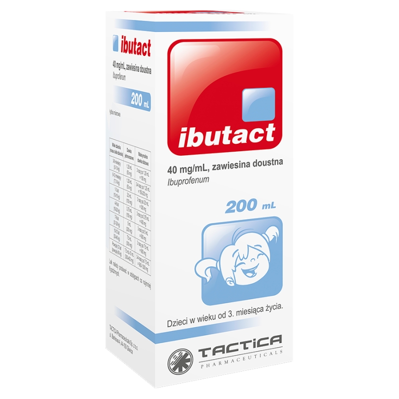 Ibutact  preparat na gorączkę dla dzieci od 3 miesiąca życia, 200 ml