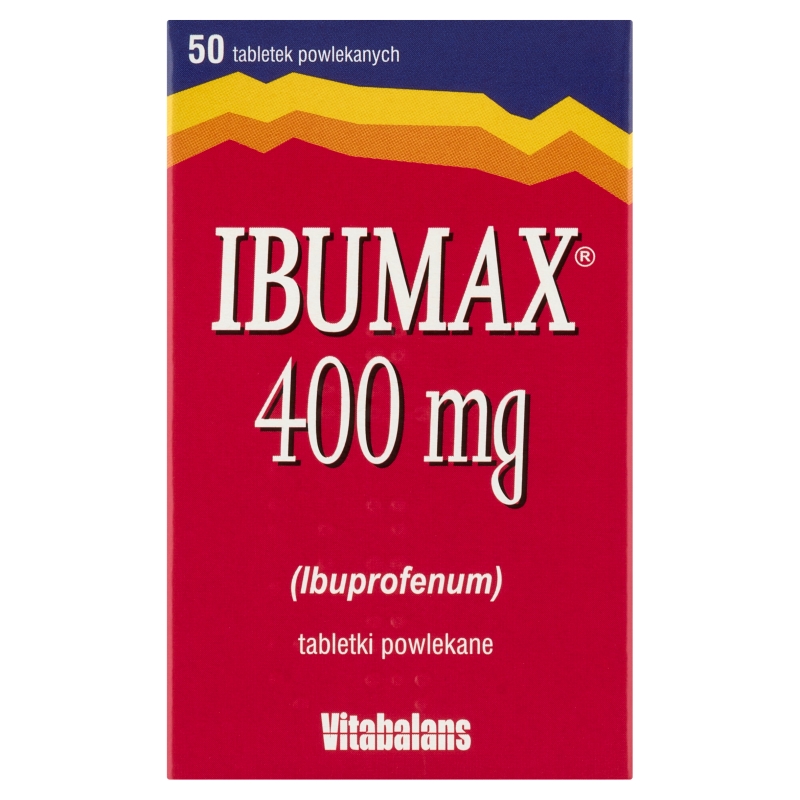 Ibumax 400 mg 50 tabletek powlekanych