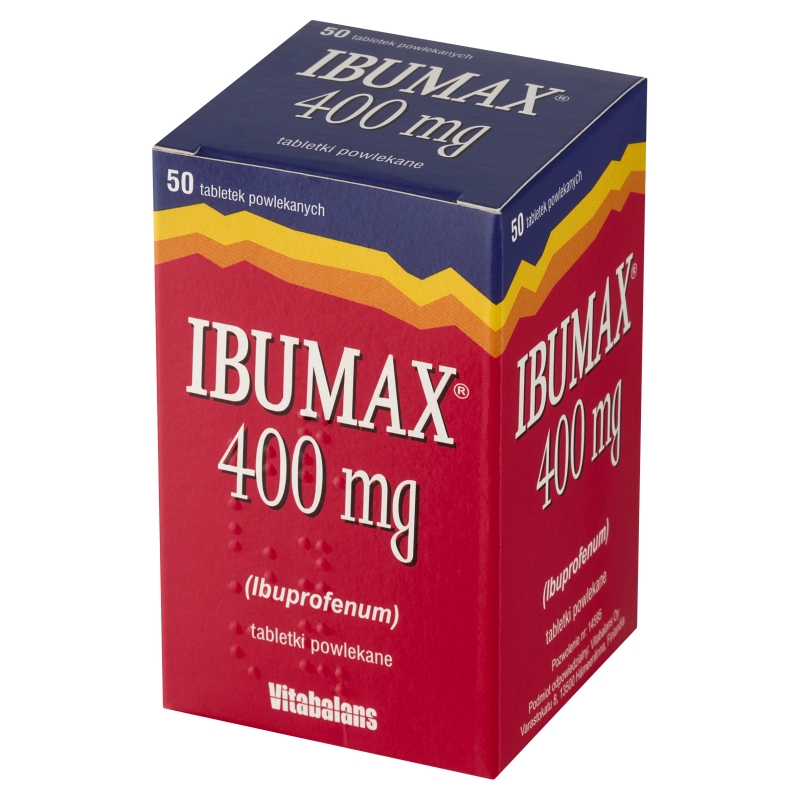 Ibumax 400 mg, 50 tabletek powlekanych