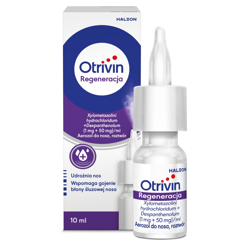 Otrivin Regeneracja, aerozol udrażniający nos, butelka 10 ml