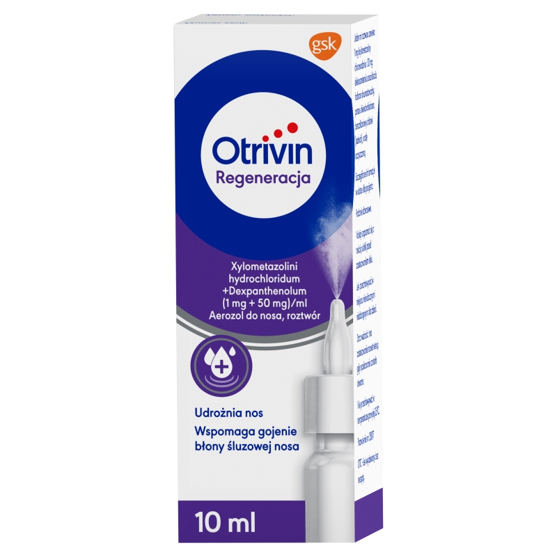 Otrivin Regeneracja, aerozol udrażniający nos, butelka 10 ml