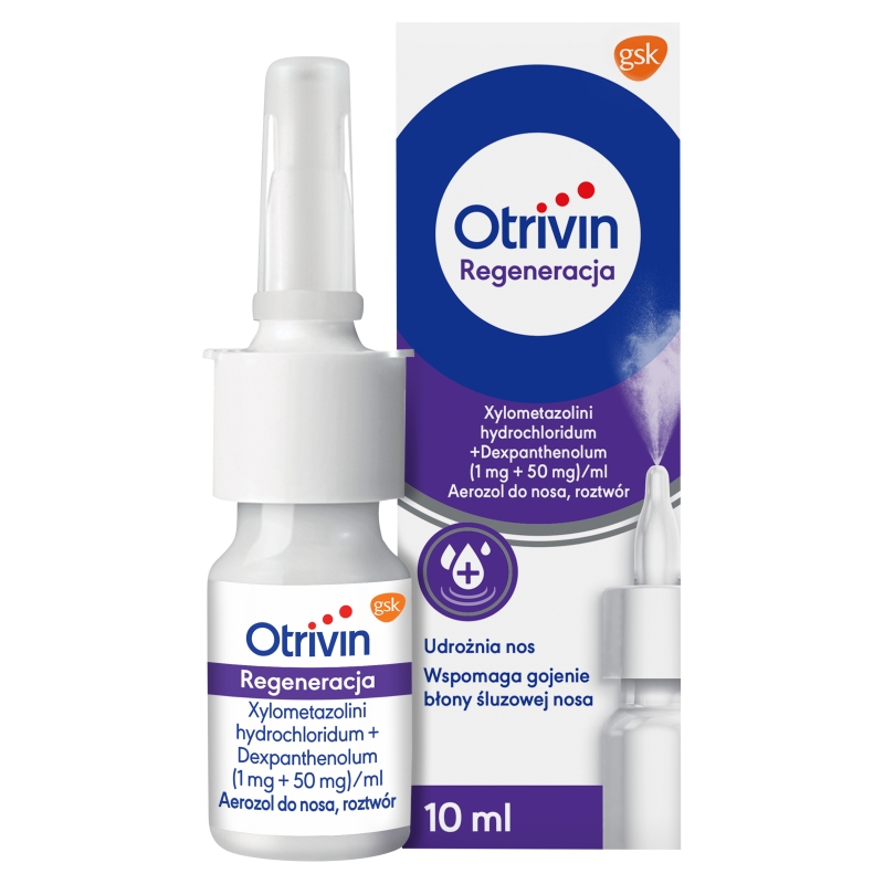 Otrivin Regeneracja, aerozol udrażniający nos, butelka 10 ml