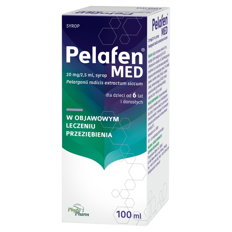 Pelafen syrop na objawy przeziębienia, butelka 100 ml
