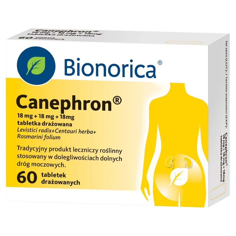 Canephron  tabletki na dolegliwości dolnych dróg moczowych, 60 szt.