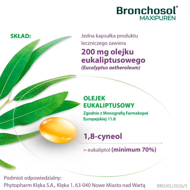 Bronchosol Maxipuren, 30 kapsułek dojelitowych