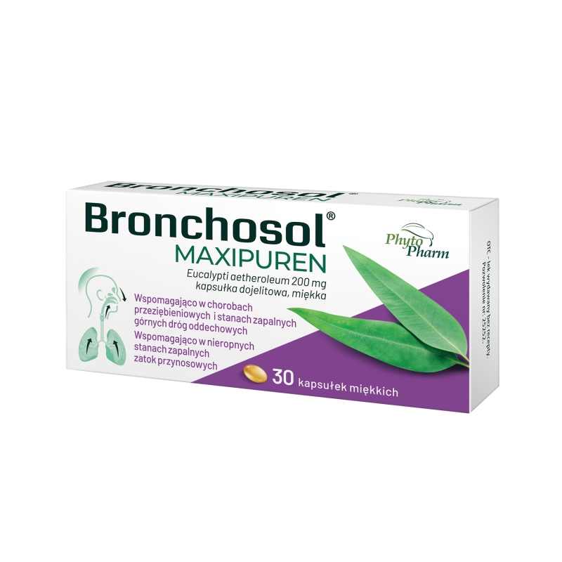 Bronchosol Maxipuren 30 kapsułek dojelitowych