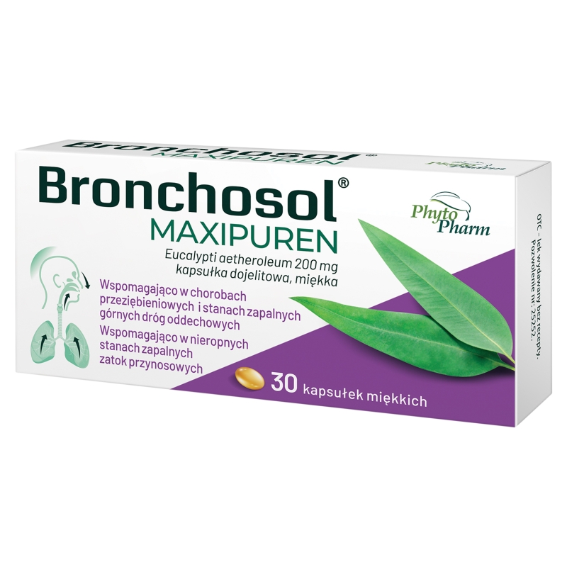 Bronchosol Maxipuren, 30 kapsułek dojelitowych