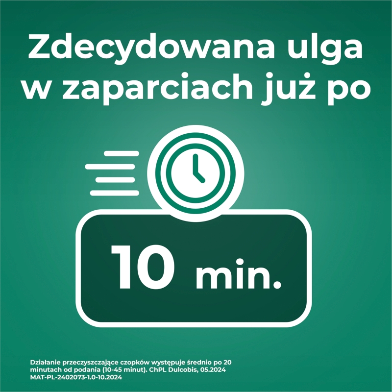 Dulcobis 10 mg, 10 czopków