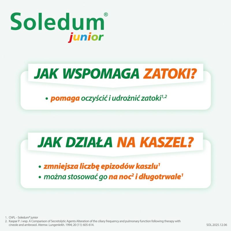 Soledum Junior 100 mg, 20 kapsułek