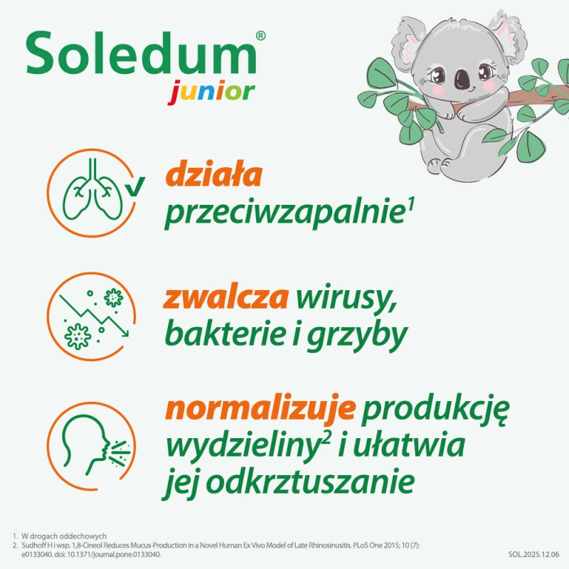 Soledum Junior 100 mg, 20 kapsułek