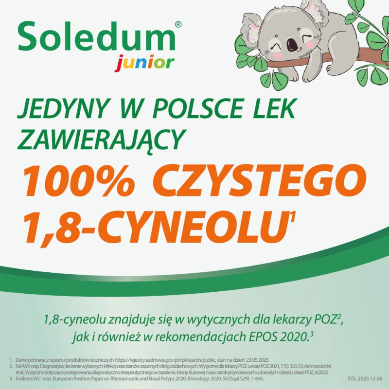 Soledum Junior 100 mg, 20 kapsułek