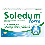 Soledum forte kapsułki wspomagające w kaszlu i leczeniu zapalenia zatok, 20 szt.