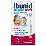 Ibunid dla dzieci Forte zawiesina doustna przeciwbólowa i przeciwgorączkowa o smaku truskawkowym, 100 ml