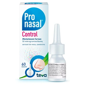 Pronasal Control, aerozol do nosa na katar sienny, 60 dawek