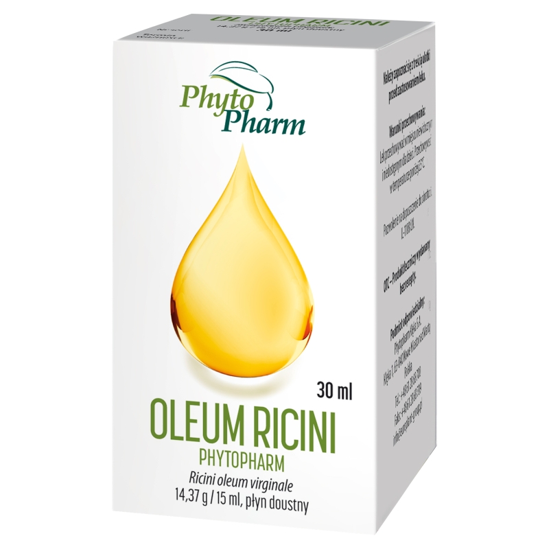 Oleum Ricini Phytopharm , płyn doustny na zaparcia, 15 ml