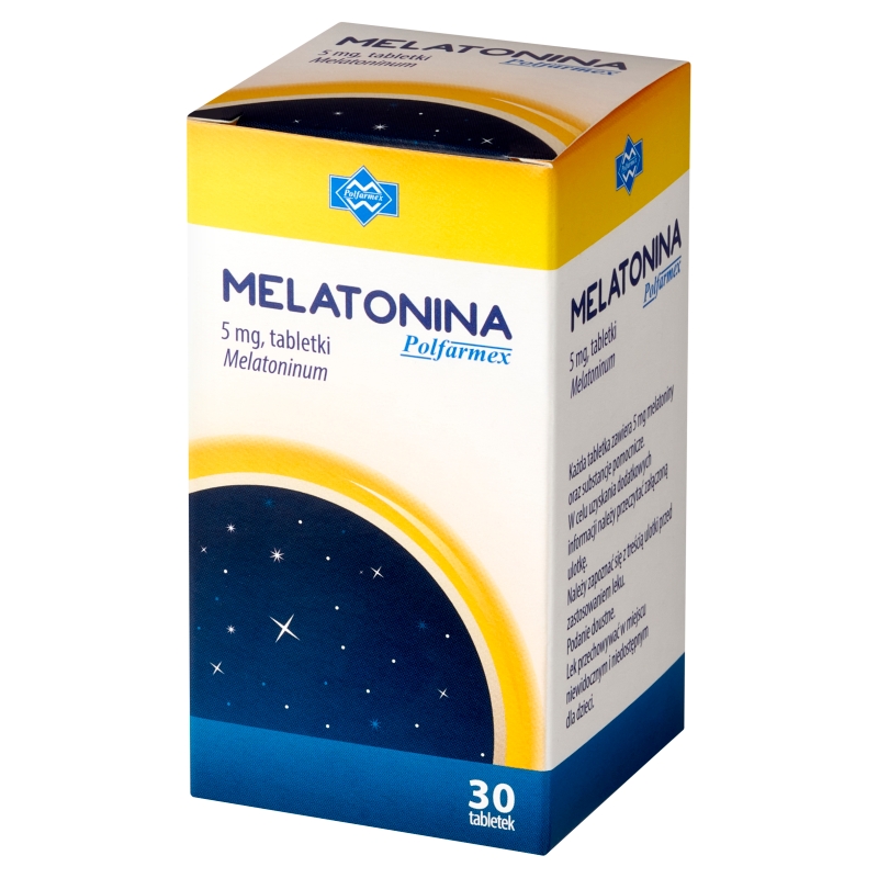 Melatonina Polfarmex, tabletki ułatwiające zasypianie, 30 szt.