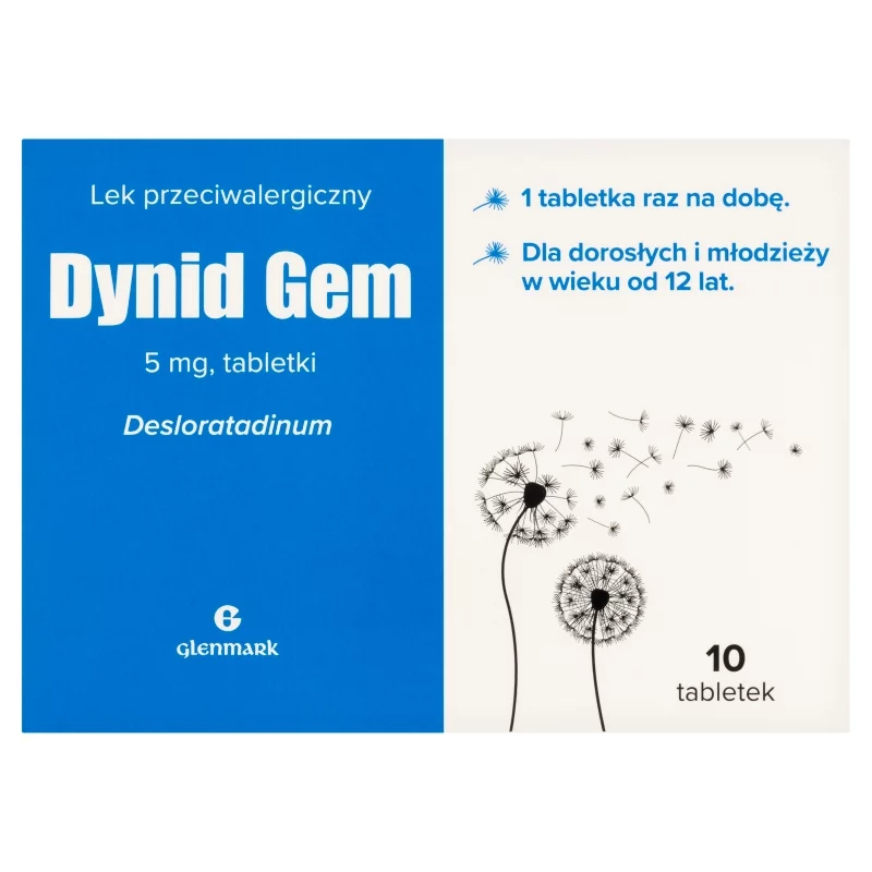 Dynid Gem, tabletki łagodzące objawy alergii, 10 szt.