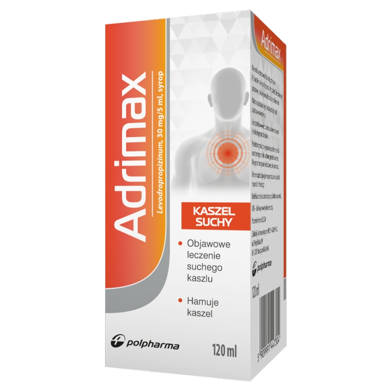 Adrimax , syrop na kaszel suchy, 120 ml