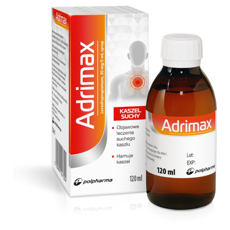 Adrimax , syrop na kaszel suchy, 120 ml
