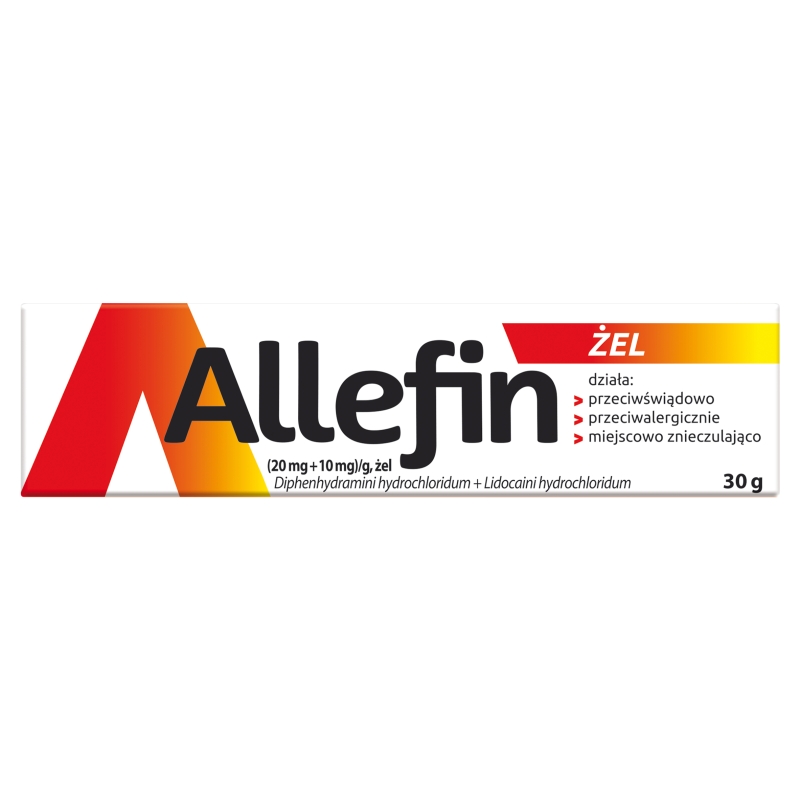 Allefin (20 mg+10 mg)/g żel na ukąszenia owadów, 30 g