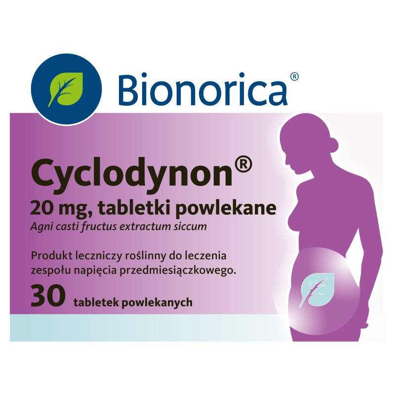 Cyclodynon tabletki na łagodzenie objawów zespołu napięcia przedmiesiączkowego, 30 szt. 