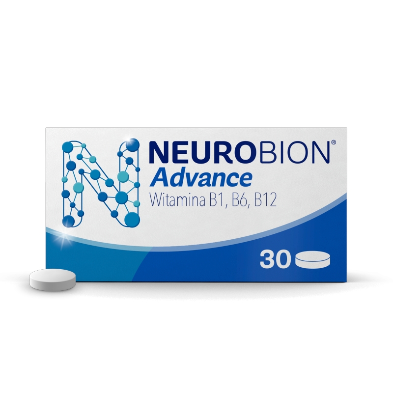 Neurobion Advance, 100 mg+50 mg+1 mg, tabletki powlekane, 30 szt.