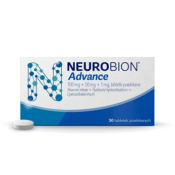 Neurobion Advance, 100 mg+50 mg+1 mg, tabletki powlekane, 30 szt.
