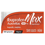 Ibuprofen Max Aurovitas 400mg 50 kapsułek miękkich