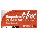 Ibuprofen Max Aurovitas lek przeciwbólowy i przeciwgorączkowy, 10 szt.