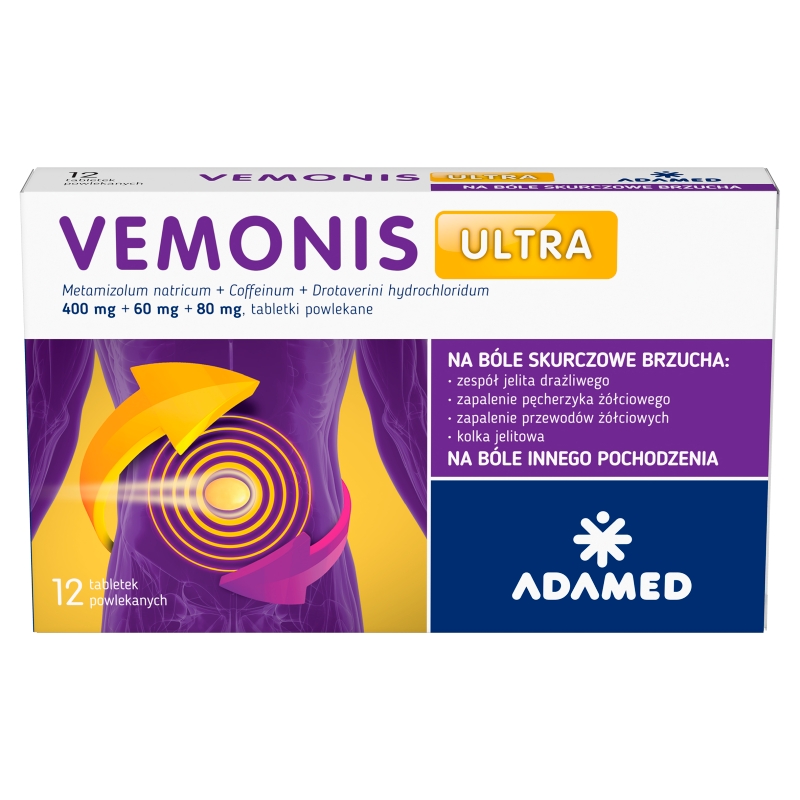 Vemonis Ultra, 12 tabletek powlekanych