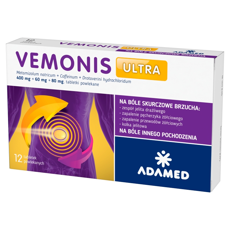 Vemonis Ultra, 12 tabletek powlekanych
