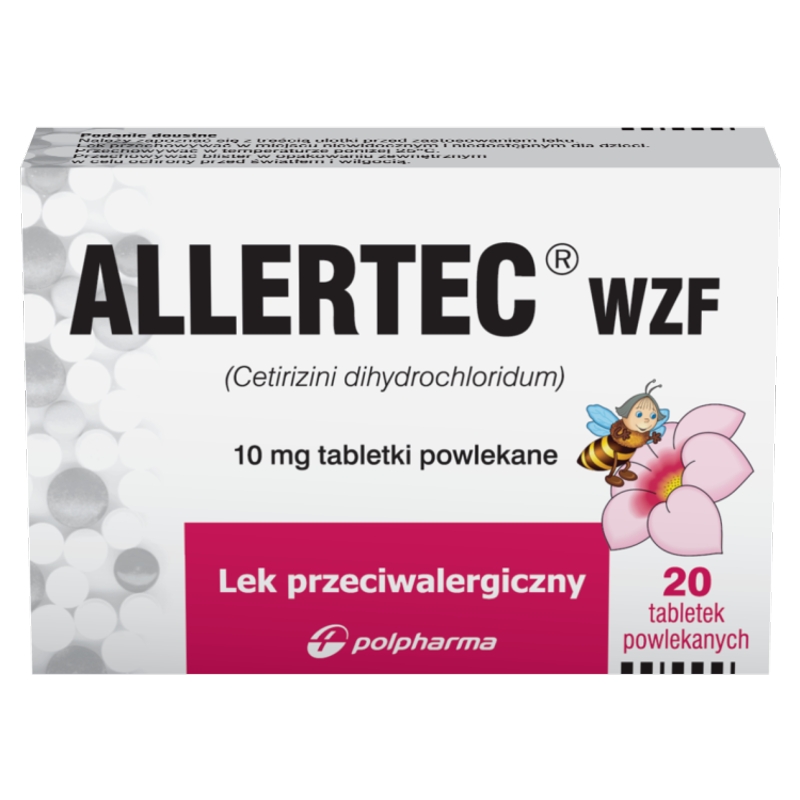 Allertec WZF, tabletki na alergię, 20 szt.