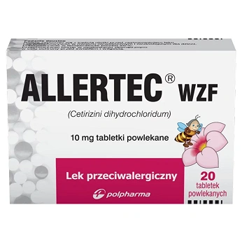 Allertec WZF, tabletki na alergię, 20 szt.