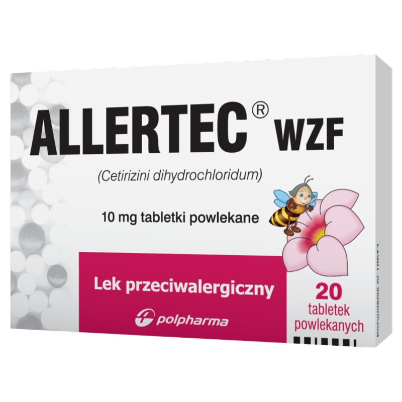 Allertec WZF, tabletki na alergię, 20 szt.